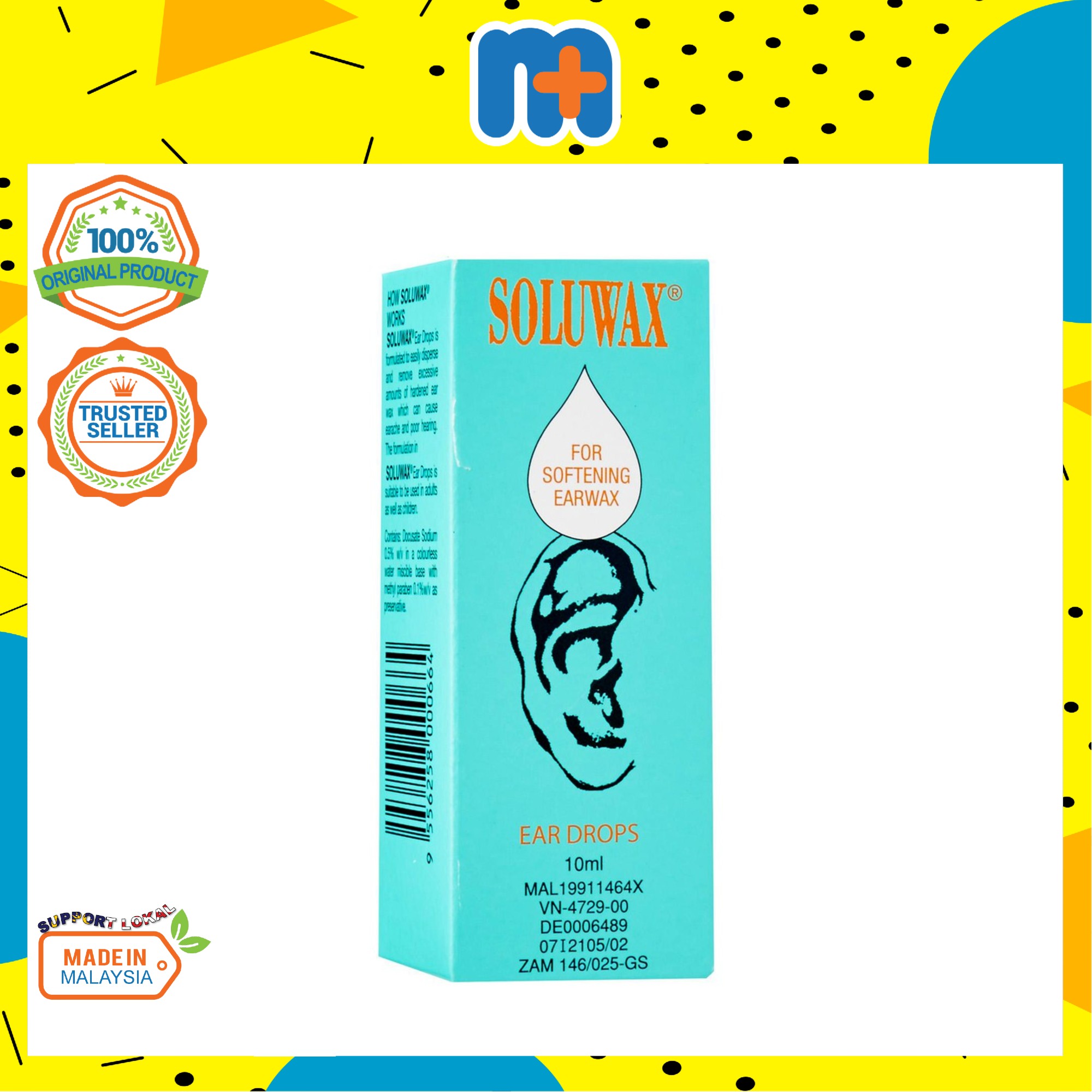 SOLUWAX EAR DROP 10ML